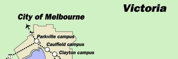 Victorian campus map